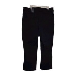 Lane Bryant Classic Black Trouser Womens Sz 22P Right Fit Technology Work Pants